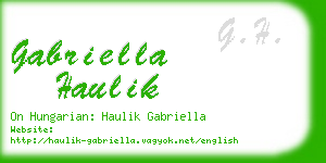 gabriella haulik business card